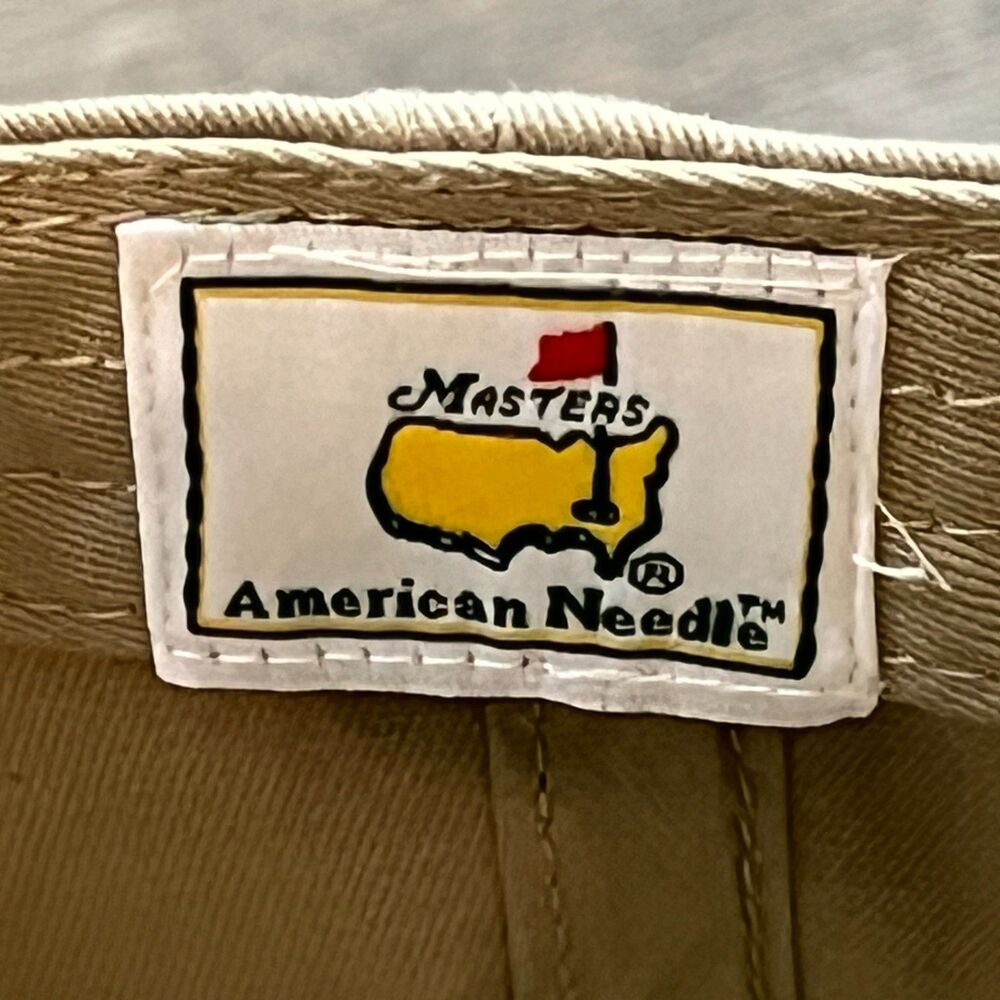 Vintage 2010 Masters Tan Khaki Hat Cap Quality Embroidered Phil Mickelson Winner - Picture 7 of 7